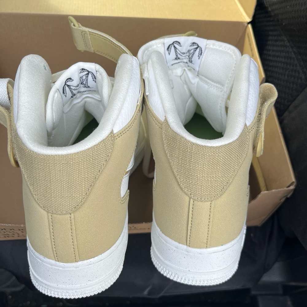 Nike Air Force 1 Mid '07 LV8 Next Nature Sun Club -White Shark's Fin' DM0119-100 - Picture 4 of 11